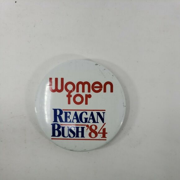 Women for REAGAN BUSH 1984 Campaign Button Vintage Political Republican Collect - Picture 6 of 12